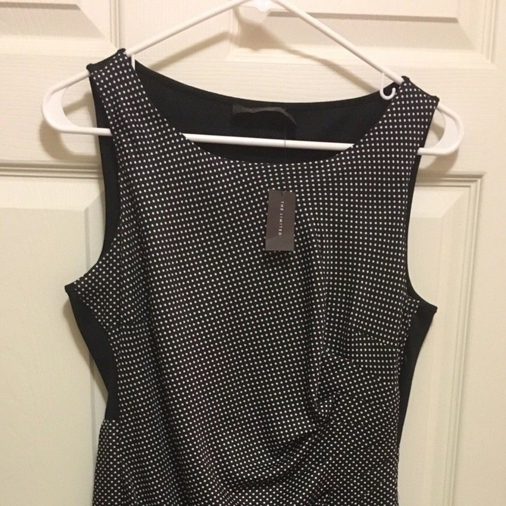 The Limited Women's Black White Polka Dot Dress